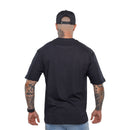 Camiseta Oversized Preta Logo Bordado