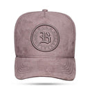 Boné Snapback Follow Suede Cinza