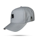 Boné Snapback Basic Cinza Escuro Logo Preto