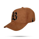 Boné Snapback Suede Marrom Logo Black Piano