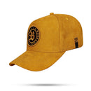 Boné Snapback Follow Suede Amarelo Mostarda