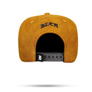 Boné Snapback Follow Suede Amarelo Mostarda