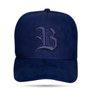 Boné Snapback Azul Marinho Suede New Wings