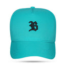 Boné Snapback Turquesa Basic Logo Preto