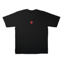 Camiseta Oversized Preta Hex Flower Red