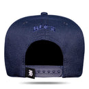Boné Snapback Azul Marinho Alto Relevo
