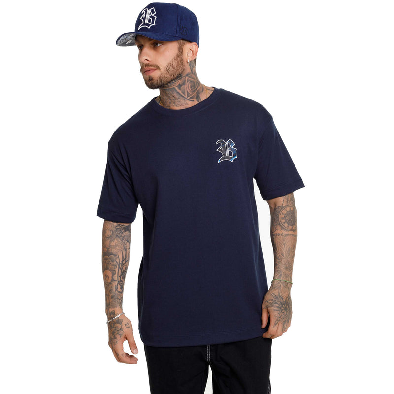 Camiseta Oversized IA Azul Marinho Arara Azul