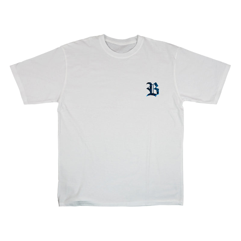 Camiseta Oversized IA Branca Arara Azul