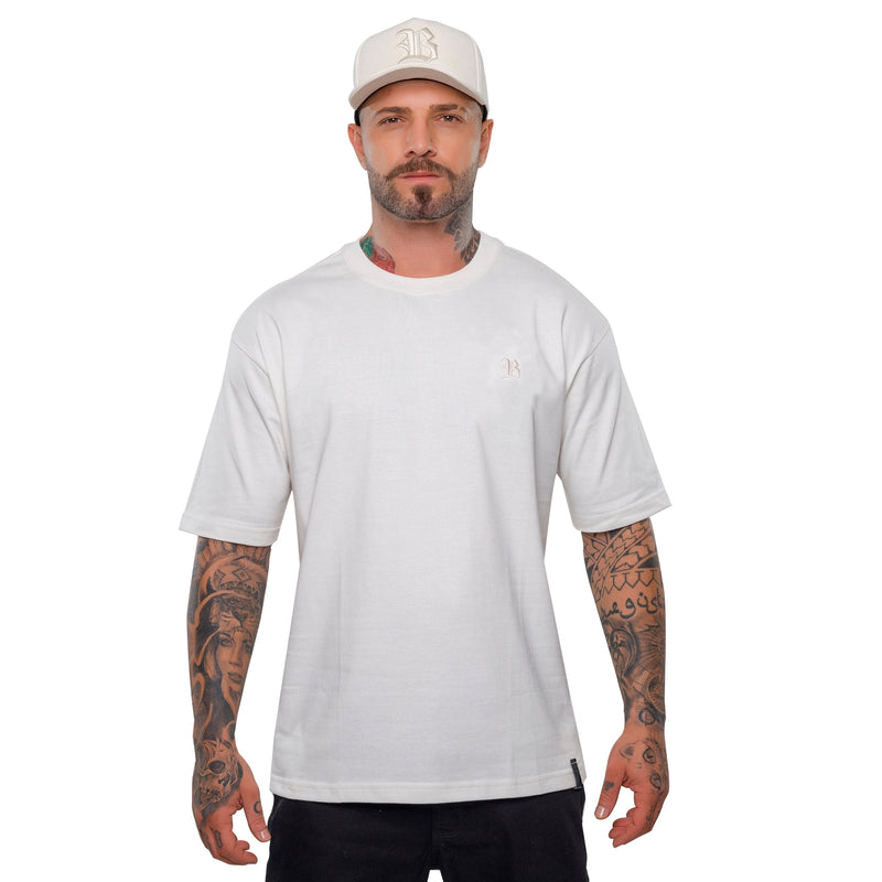 Camiseta Oversized Off White Logo Bordado