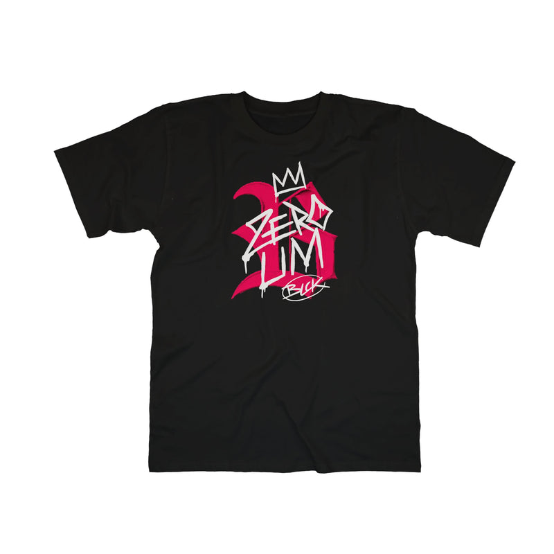 Camiseta Preta Zero Um Streaked