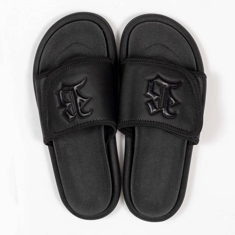 Chinelo Slide Velcro All Black