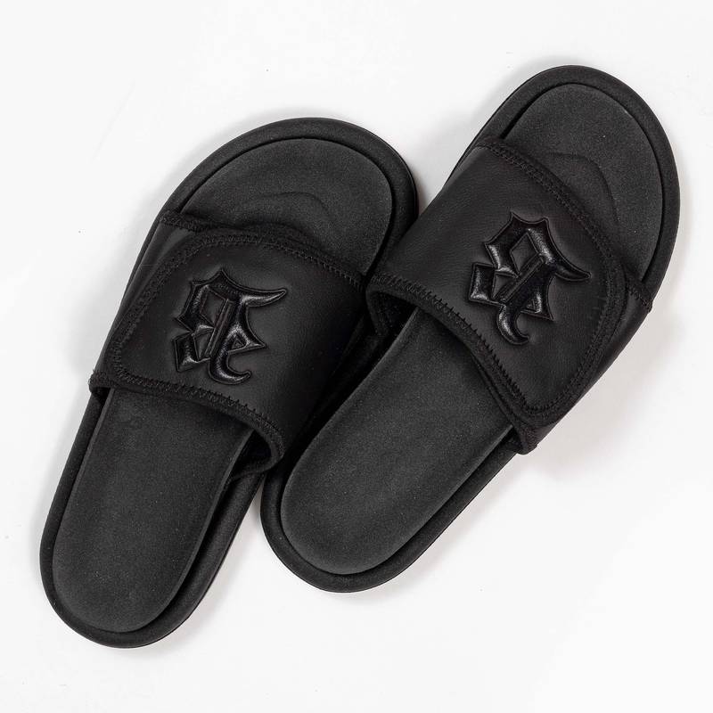 Chinelo Slide Velcro All Black