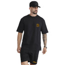 Conjunto Oversized Preto e Amarelo Born Raised