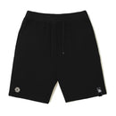 Bermuda Moletom Preta Hexagon