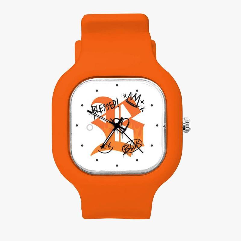 Relógio Laranja Chain Blessed