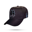 Boné Snapback Preto Logo Countour Degradê Azul