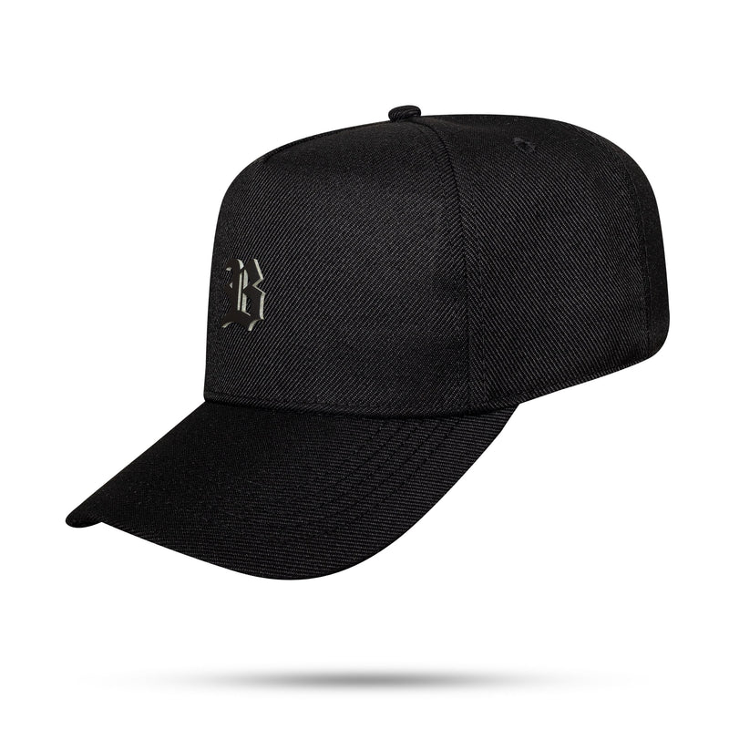 Boné Snapback Preto Basic Colors Logo Preto