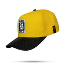 Boné Snapback Amarelo Aba Couro World