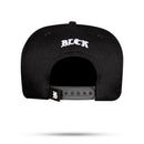 Boné Snapback Basic Preto Logo Branco