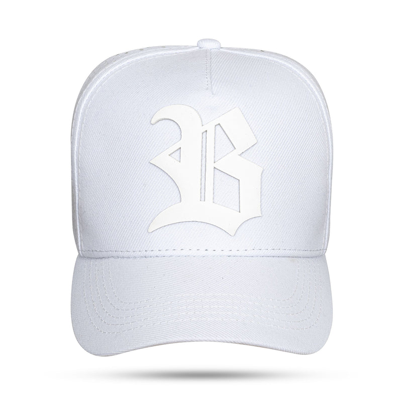 Boné Snapback Trucker Laser Branco