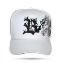 Boné Snapback Branco Dragon Fire Preto