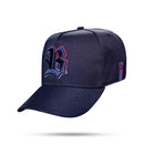 Boné Snapback Azul Logo Countour Degradê Pink