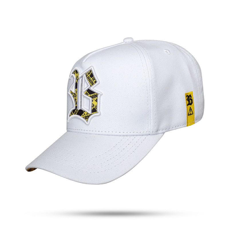 Boné Snapback Branco Warning