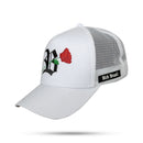 Boné Trucker Roses White