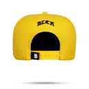 Boné Snapback Amarelo Follow Holográfico Preto