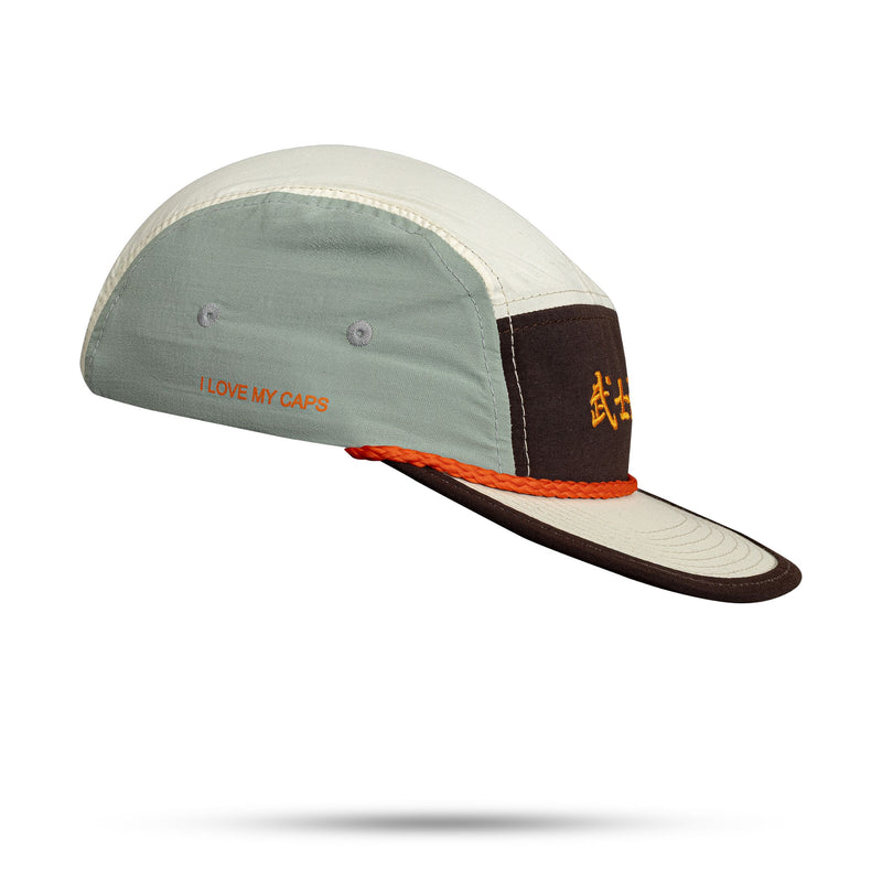 Boné Five Panel Snapback Bege - Kanji Bushido