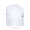 Boné Dad Hat Branco Basic Metal Prata