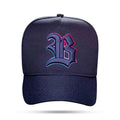 Boné Snapback Azul Logo Countour Degradê Pink