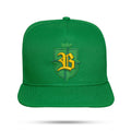 Boné Snapback Verde Brasil Brasão Aba Reta