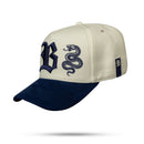 Boné Snapback Off White Snake Azul Marinho