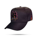 Boné Snapback Preto Logo Countour Degradê Pink