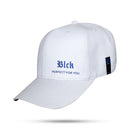 Boné Strapback Branco Logo Azul Effect