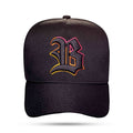 Boné Snapback Preto Logo Countour Degradê Pink