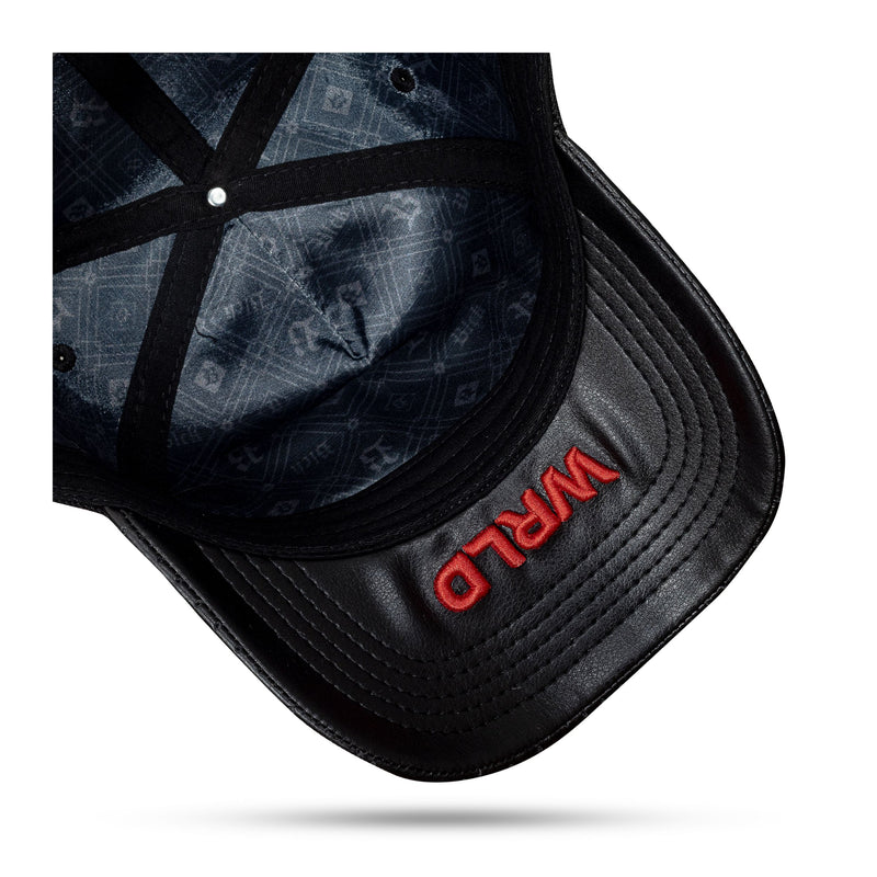 Boné Snapback Preto Aba Couro World