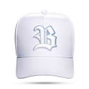 Boné Snapback Branco Logo Countour Degradê Azul