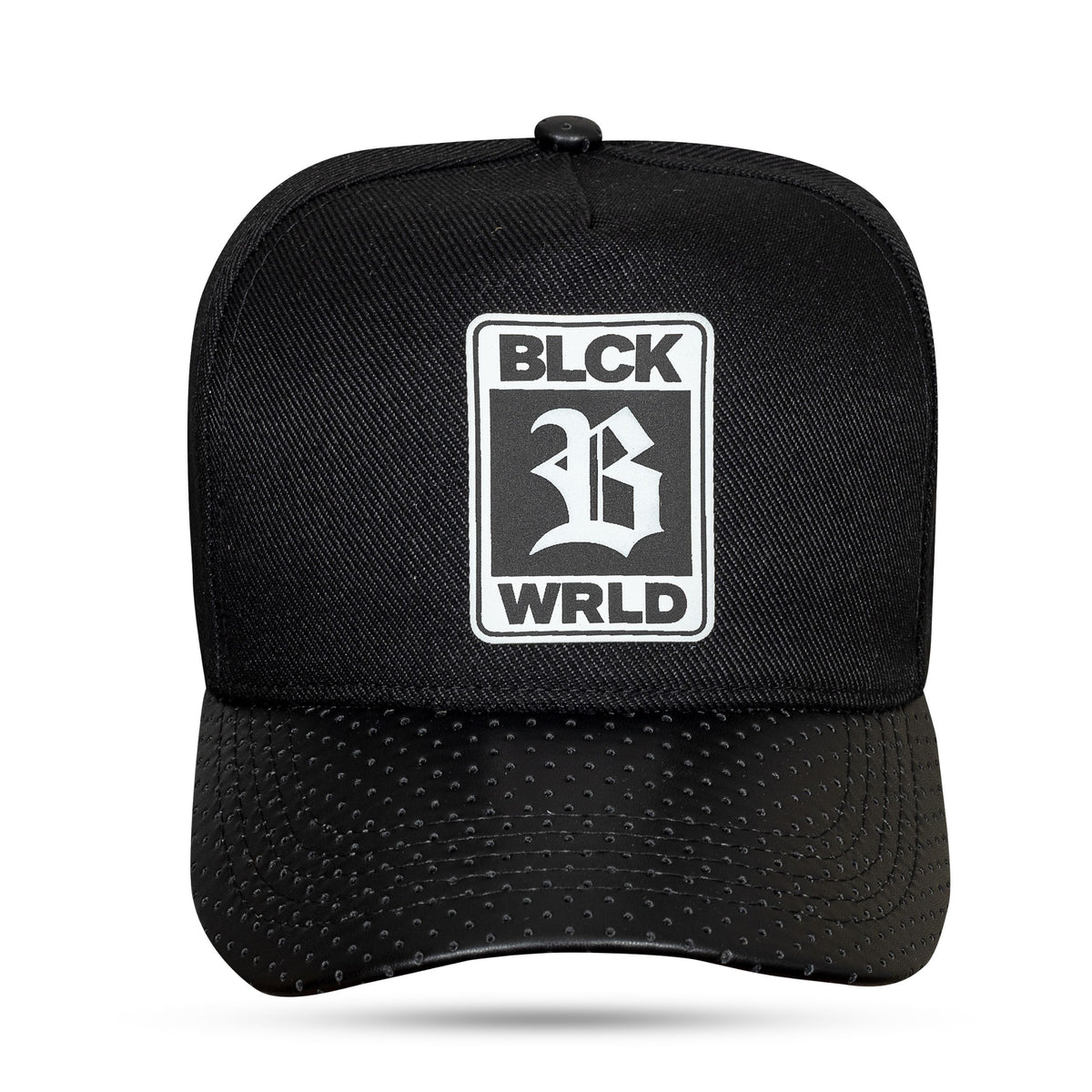 Boné Snapback Preto Aba Couro World