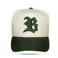 Boné Snapback Off White Alto Relevo Verde Musgo
