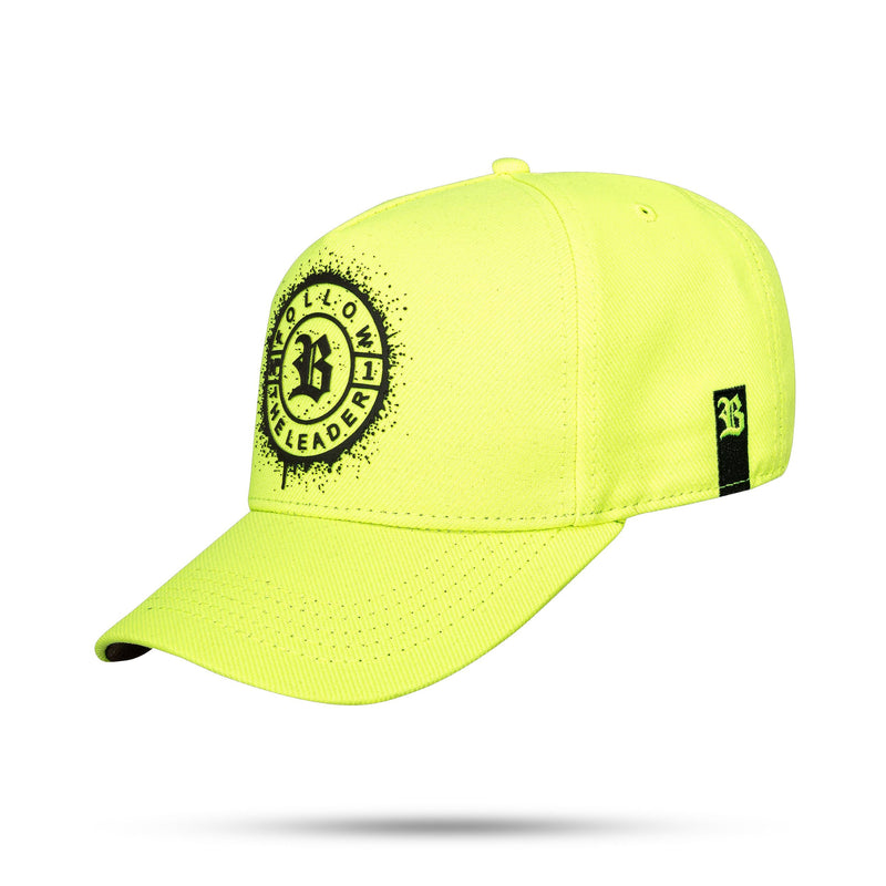 Boné Snapback Amarelo Flúor Follow Splash