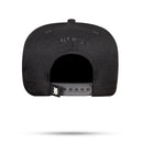 Boné Snapback Preto Alto Relevo Zig Zag Vermelho