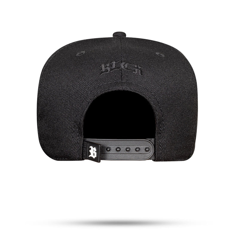 Boné Snapback Preto Alto Relevo Zig Zag Vermelho
