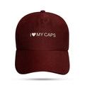 Boné Dad Hat Snapback Vinho I Love My Caps