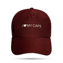 Boné Dad Hat Snapback Vinho I Love My Caps