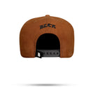 Boné Snapback Follow Suede Marrom Chocolate