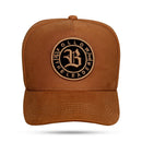 Boné Snapback Follow Suede Marrom Chocolate