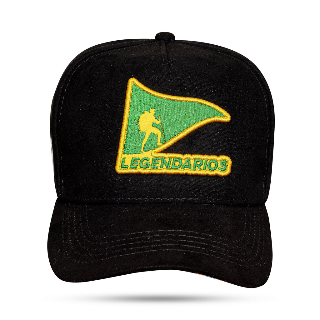 Boné Legendários Suede Preto/Verde