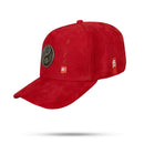 Boné Snapback Suede Vermelho Yin-Yang